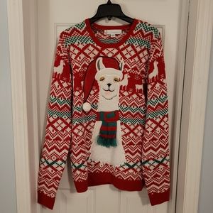 Llama Ugly Christmas Sweater